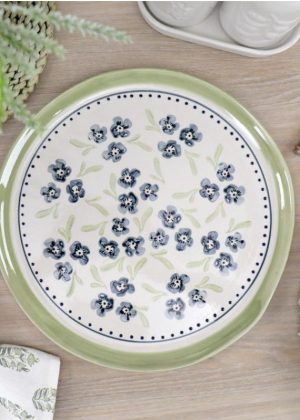 Olga Floral Serving Platter (31cm)